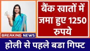 Read more about the article होली से पहले महिलाओं के बैंक खातों में जमा हुए 1250 रुपये financial institution accounts earlier than Holi