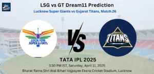 Read more about the article In the present day’s Match 26 – Fantasy Cricket Suggestions, Captain Selections, Enjoying XI & Harm Updates – IPL 2025